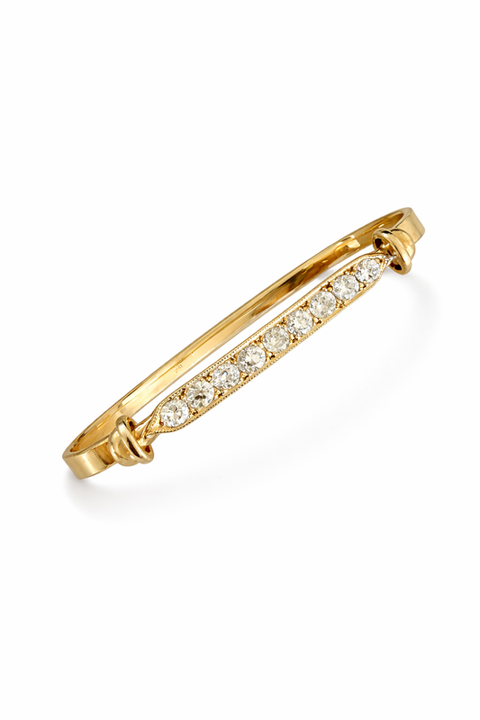 Antique Diamond Bar Cuff