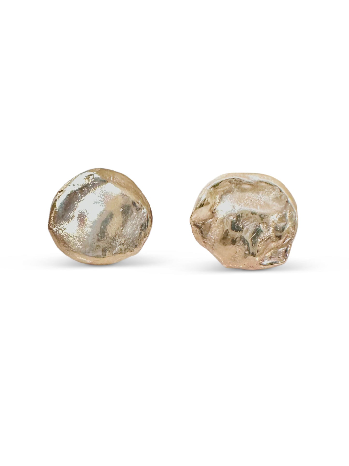 Gold Watercast Earrings