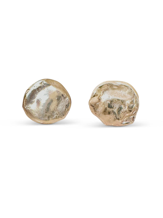 Gold Watercast Earrings