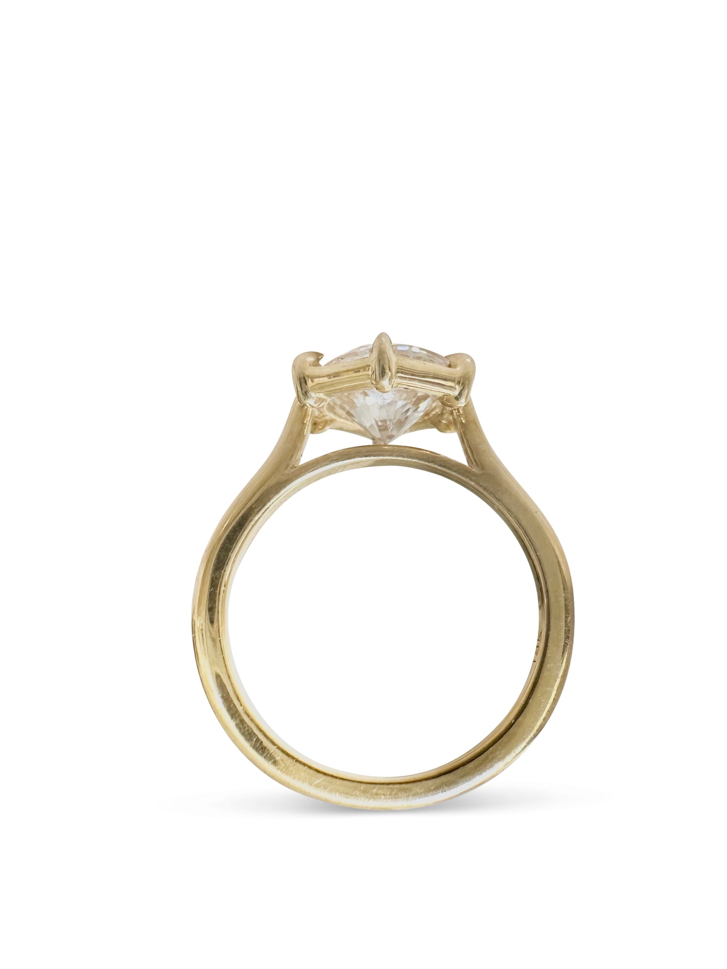 Hexagon Solitaire Ring