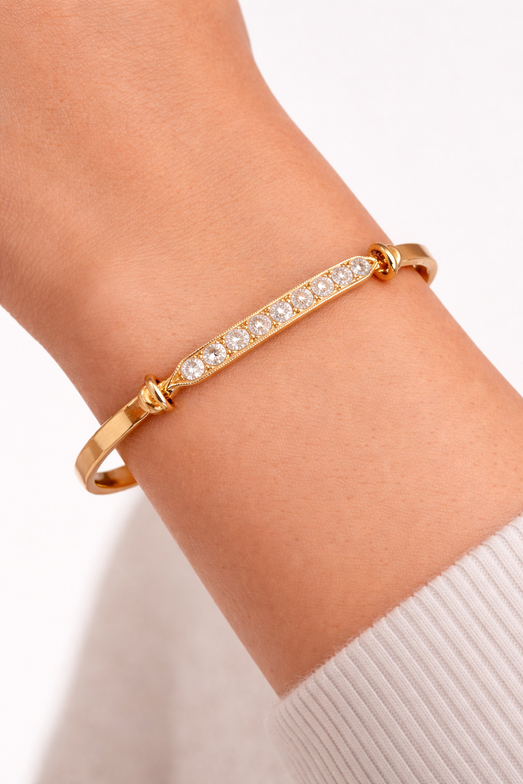 Antique Diamond Bar Cuff
